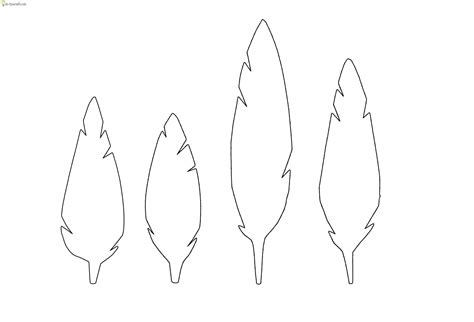 Feather Template Printable Free