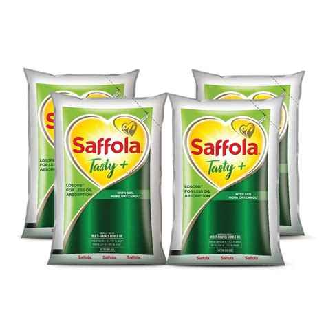 Buy Saffola Tasty + Refined Cooking Oil | Multi-Source Edible Rice Bran ...