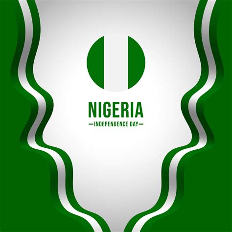 Happy Nigerian independence day greetings. vector illustration design ...