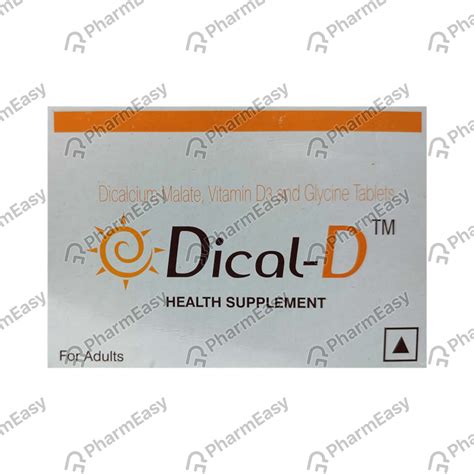 Dical D Tablet: Uses, Side-effects, Price, Dosage & More Info - PharmEasy