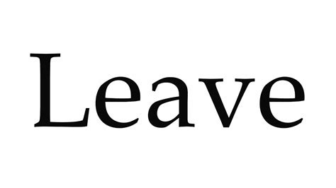 leave the word - Google Search | Learning english online, Learn english ...