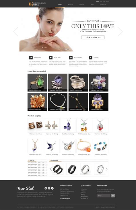 珠宝企业网站 - 花猫素材网 (Color Puss)