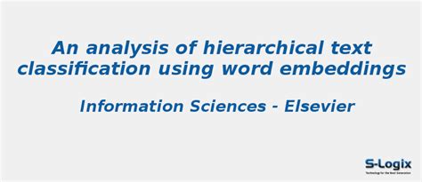 An analysis of hierarchical text classification - Python Projects | S-Logix