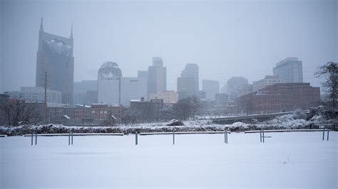 Record snowfall in Nashville? City surpasses yearly average in one day