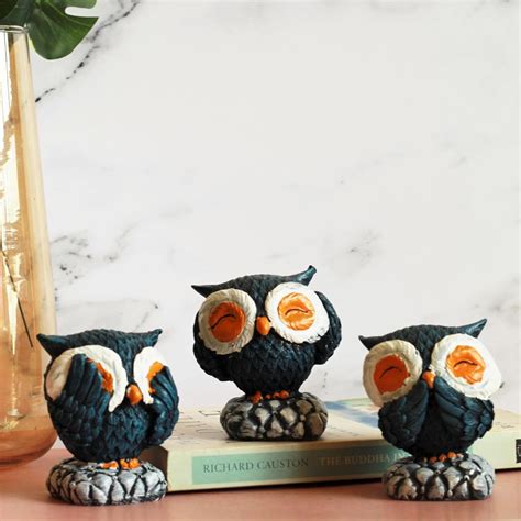 Buy Kawai Homes Owl Statue for Good Luck Vastu Figurines Showpieces ...
