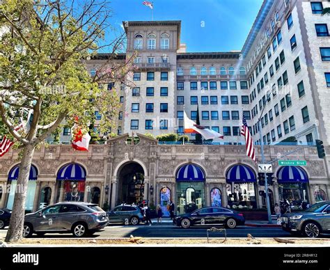 A street view of Rodeo Drive in Beverly Hills, California, a renowned ...