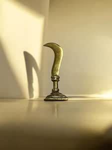 Buy Karuppasamy Aruval with Stand |18Padi Karuppu Aruval Idol Brass ...