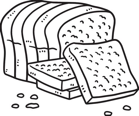 Loaf Of Bread Clipart Black And White