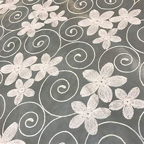 ORIENT LACE Net Embroidery Lace Fabric for Apparels and Home Furnishing ...