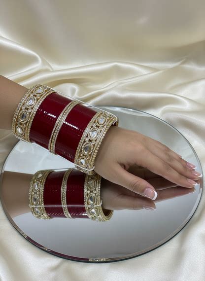 'Saiyaran' uncut polki kundan bridal chura – The Bridal Chura