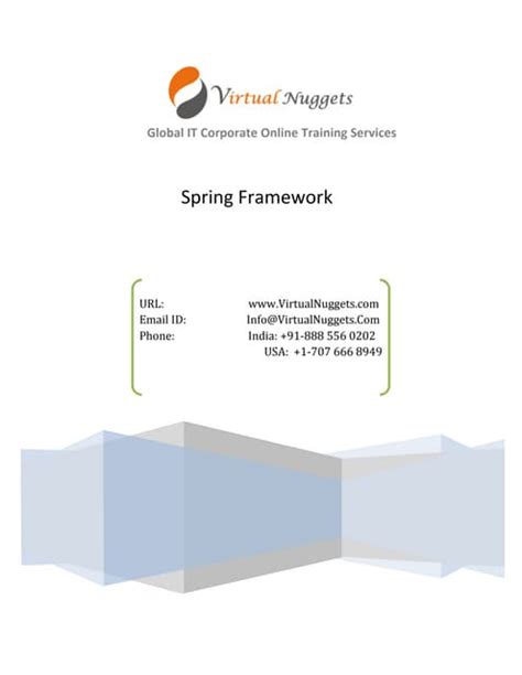 Spring Framework Tutorial PDF 的图像结果