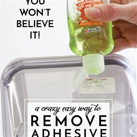 Image result for How to Get Labels Off Plastic Containers