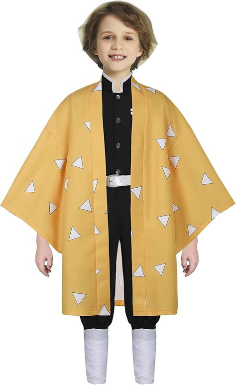 Agatsuma Zenitsu Cosplay Costume for Kids Anime India | Ubuy