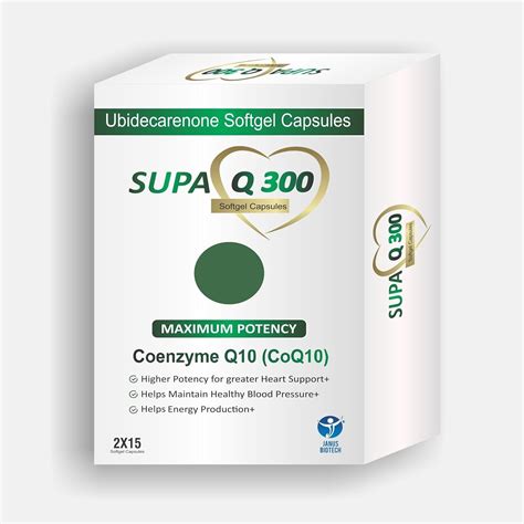 SUPA Q 300mg | High Absorption Coenzyme Q10 (CoQ10) - Ubidecarenone 30 ...