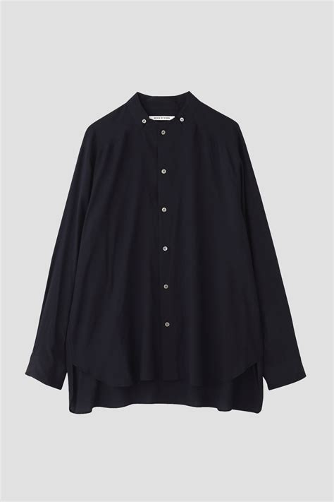 STAND COLLAR SHIRTS - Silk / Rayon - | SEVEN BY SEVEN