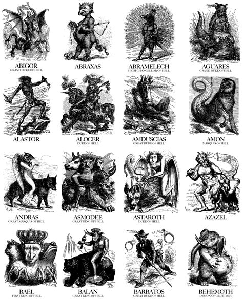 List 98+ Pictures Pictures Of Demons And Their Names Excellent