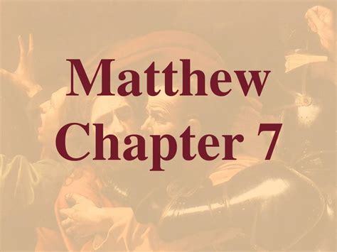 Image result for Matthew Chapter 7