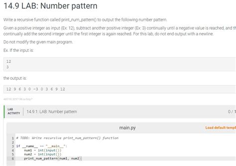 Image result for Number Pattern Printing Assignment Python