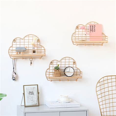 Cloud Shelf Gold Online - Premium Wall Shelf | Nestasia