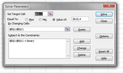 Image result for Identify Numbers in Sum Using Excel Solver