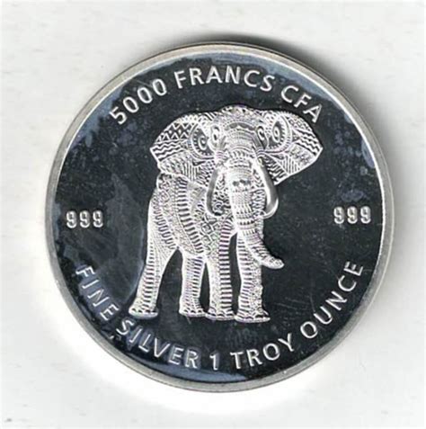 2019 Chad Silver One Ounce Elephant Coin | Dorset Coin Company