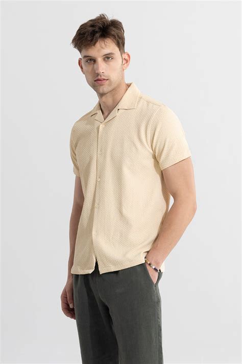 Buy Men's Chimera Beige Shirt Online | SNITCH