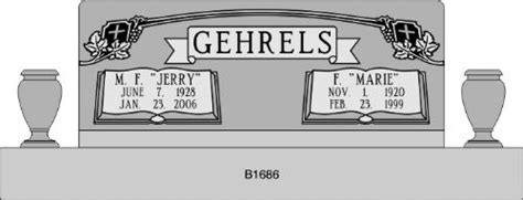 Sample Monument Designs - Gallery - Dietz