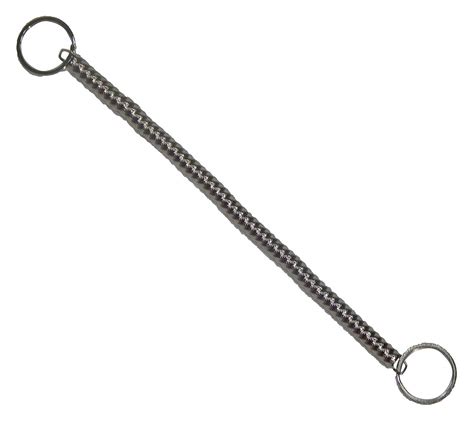 NPRC Spiral Silver Metal Long Key Chain Stretchable String Metal Clip ...