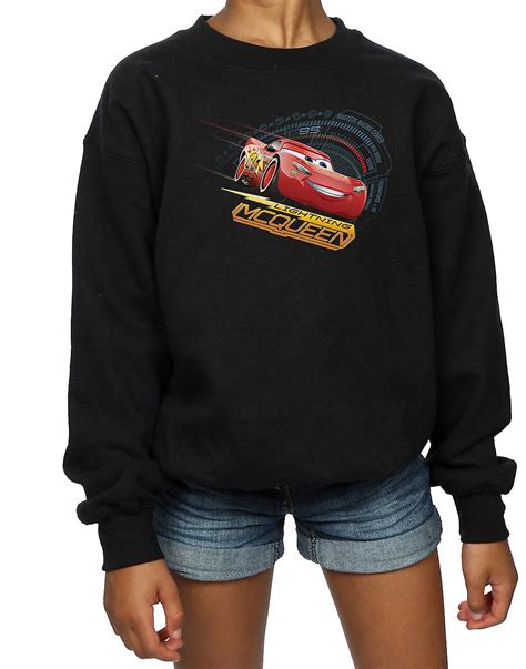 Disney Girls Cars Lightning McQueen Sweatshirt | Fruugo UK