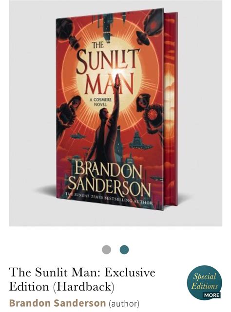 Waterstones exclusive edition of The Sunlit Man : r/brandonsanderson