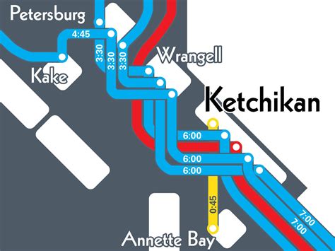 Alaska Marine Highway System Map at Darcy Housley blog