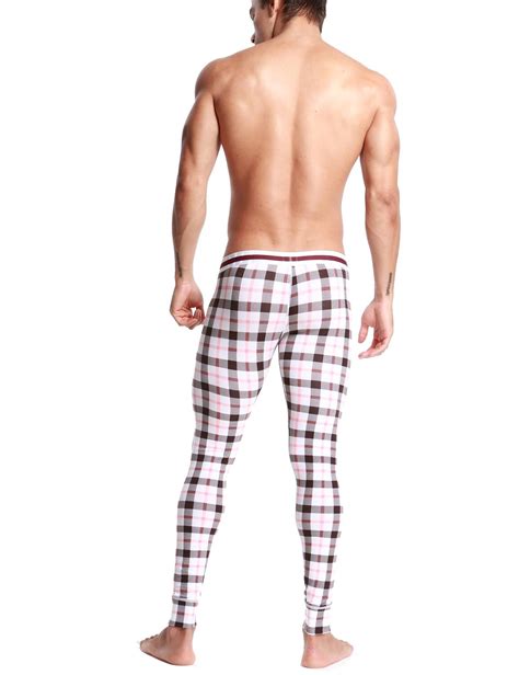 SEOBEAN Mens Sexy Low Rise Long Underwear Plaid Long John 50403 – SEOBEAN®
