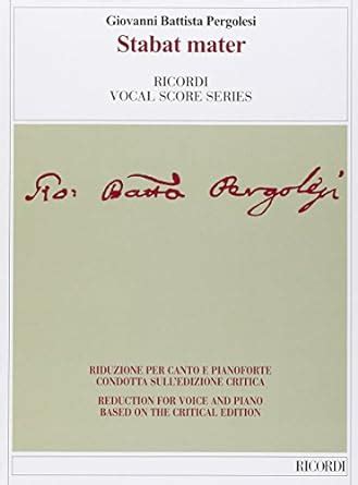 Buy STABAT MATER: Ricordi Opera Vocal Score Series Book Online at Low ...