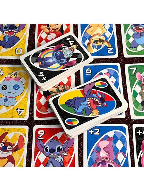 Disney 54pcs Stitch Family Game Cards - Officially Licensed 2-10 Player ...