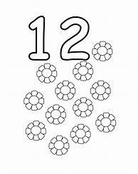 Image result for Number 12 Coloring Page
