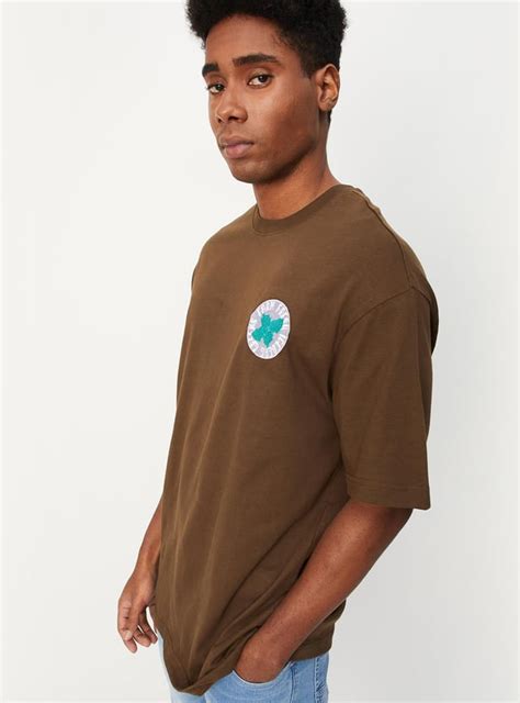 Buy Men Back Printed Oversized T-shirt Online at just Rs. 499.0 ...