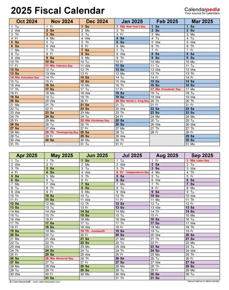Fiscal Year 2025 Calendar Printable - Calendar 2026 Printables
