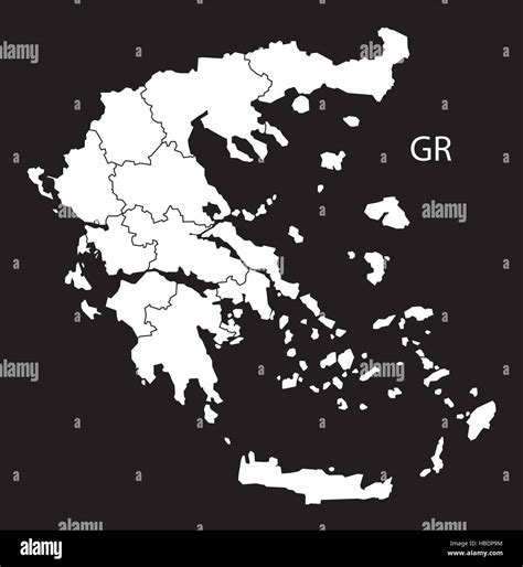 Map greece borders Stock Vector Images - Alamy