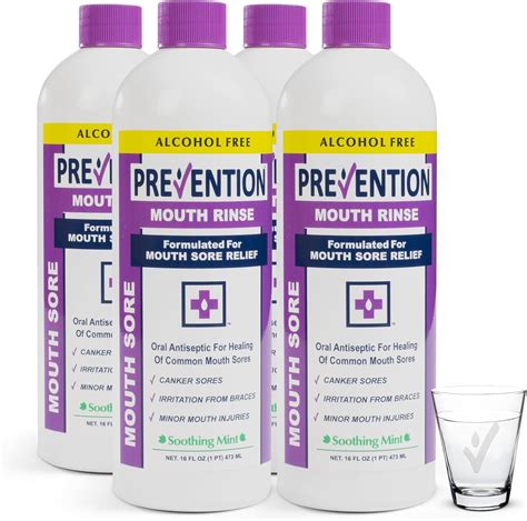 Amazon.com: Prevention Mouth Sore Mouth Rinse, Canker Sore Treatment, Oral Pain Relief Mouthwash ...