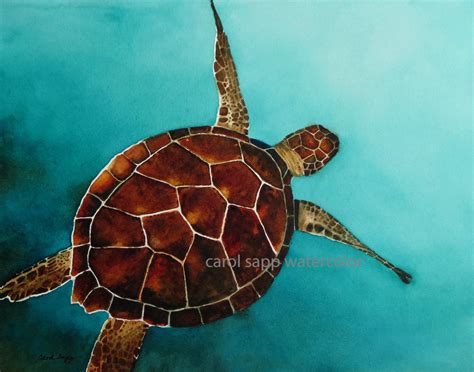 Sea Turtle-turtle Painting-turtle Watercolor-archival Print of - Etsy