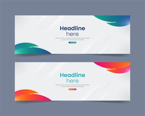 Gradient minimalist background for banner template | Premium Vector