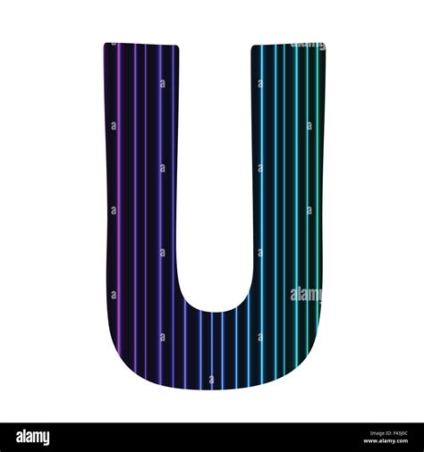 Neon Letter U PNG 的图像结果