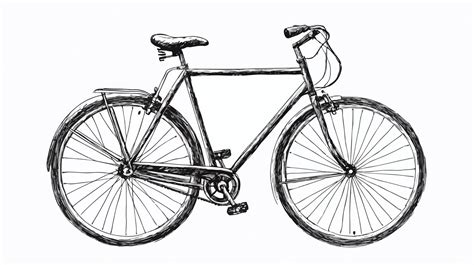 Detailed HandDrawn Bicycle Sketch on White Background for Design Projects | Premium AI-generated ...