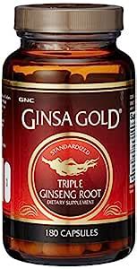 GNC Ginsa Gold Triple Ginseng Root- 180 Capsules : Amazon.in: Health ...