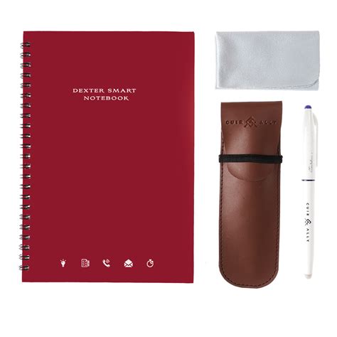 Cuir Ally Dexter Erasable & Reusable Smart Notebook – Cuir Ally Smart Goods