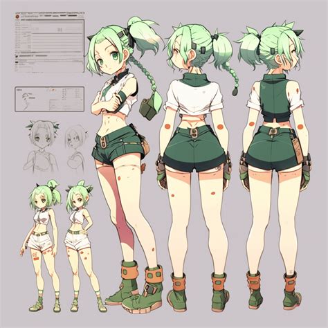 Anime Character Design Sheet