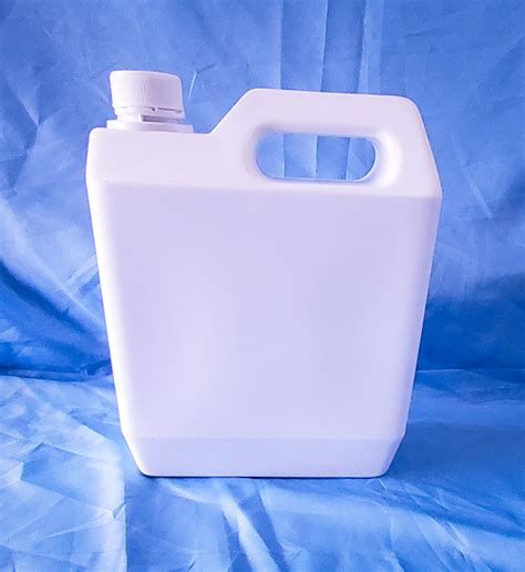 Heavy Duty Square White Gallon Plastic Container for Liquid with White ...
