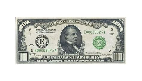 1000 Dollar Bill Value