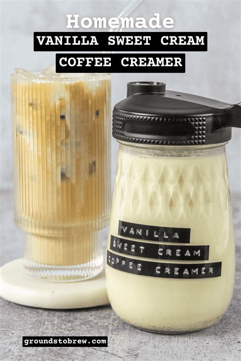 Homemade Vanilla Sweet Cream Coffee Creamer in 2024 | Coffee creamer ...