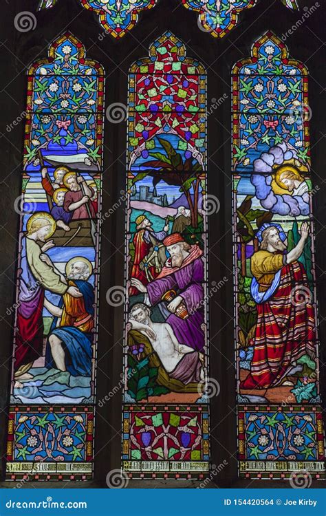 Medieval stained Glass editorial stock image. Image of historical ...